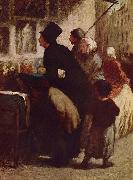Honore Daumier Der Kupferstich-Handler oil painting on canvas